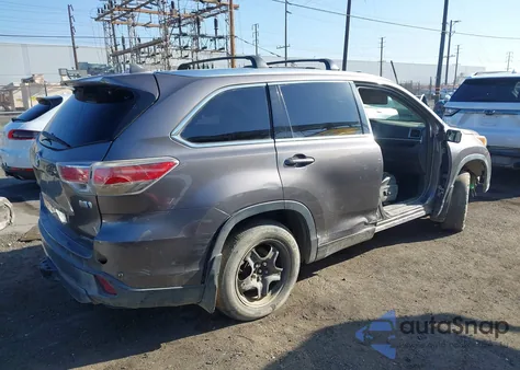 2014 Toyota Highlander Hybrid Limited Platinum V6 from USA, damaged, VIN 5TDDCRFH9ES005244